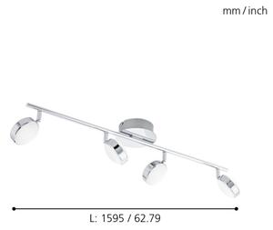 Eglo 95632 - LED Bodové svítidlo SALTO 4xLED/5,4W/230V