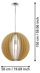 Eglo 94765 - Lustr COSSANO 1xE27/60W/230V