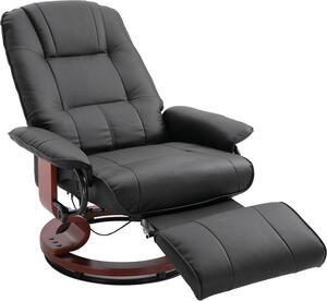 Relaxaní křeslo 833-621, polohovatelné, TV křeslo, otoné, koené, devná podno, erné