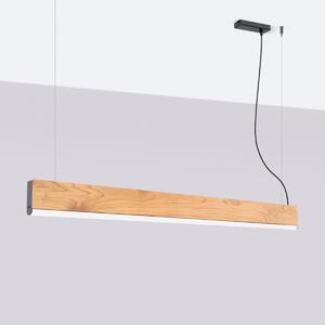 Závěsné LED svítidlo Lykke 120, 1x LED 29w, 3000k, dřevo