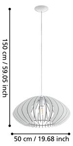 Eglo 95254 - Lustr COSSANO 2 1xE27/60W/230V