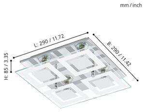 Eglo 94226 - LED stropní svítidlo ALMANA 4xGU10-LED/3W/230V