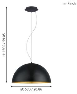 Eglo 94936 - Lustr GAETANO 1 1xE27/60W/230V