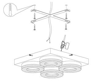 Eglo 95664 - LED Stropní svítidlo FRADELO 4xLED/4W/230V