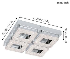 Eglo 95657 - LED Stropní svítidlo FRADELO 4xLED/4W/230V