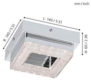 Eglo 95655 - LED Stropní svítidlo FRADELO LED/4W/230V