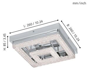 Eglo 95659 - LED Stropní svítidlo FRADELO LED/12W/230V
