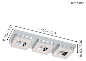 Eglo 95656 - LED Stropní svítidlo FRADELO 3xLED/4W/230V