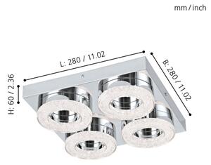 Eglo 95664 - LED Stropní svítidlo FRADELO 4xLED/4W/230V