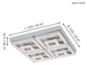 Eglo 95661 - LED Stropní svítidlo FRADELO LED/48W/230V