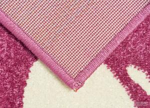 Sintelon doo Kusový koberec PLAY 14/RMR, Růžová, Vícebarevné