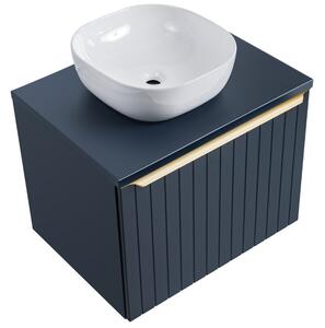 Koupelnová skříňka s umyvadlem a deskou SANTA FE Blue DU60/1 | 60 cm