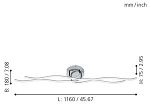Eglo 31996 - LED stropní svítidlo RONCADE LED/40W/230V