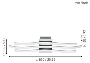 Eglo 31995 - LED stropní svítidlo RONCADE LED/26W/230V
