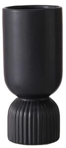 Černá keramická váza GINO, 23 cm