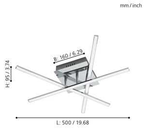 Eglo 95567 - LED stropní svítidlo LASANA 1 LED/13,2W/230V