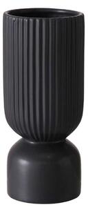 Černá keramická váza GINO, 23 cm