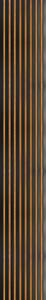 Windu Akustický obkladový panel, dekor Černá//dřevěná deska 2600x400mm, 1,04m2