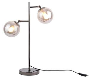 LEITMOTIV Stolní lampa Shimmer šedá 46 x 64 cm