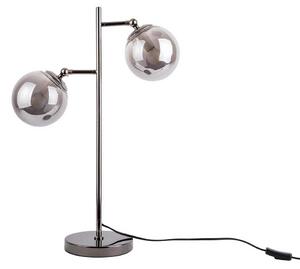 LEITMOTIV Stolní lampa Shimmer šedá 46 x 64 cm