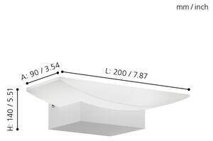 Eglo 96037 - LED nástěnné svítidlo METRASS LED/5,6W/230V