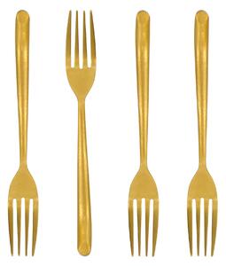 Dezertní vidlička Antique Gold – set 4 ks