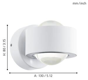 Eglo 96048 - LED nástěnné svítidlo ONO 2 2xLED/2,5W/230V