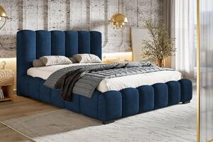 Stylová čalouněná postel Talia 160x200 cm Barva: Modrá - Kronos 09