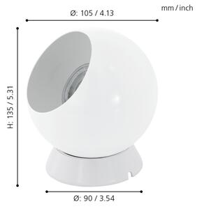Eglo 94513 - LED Stolní/nástěnná lampa PETTO 1 1xGU10/2,8W/230V bílá
