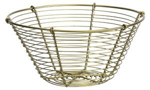 Drátěný košík Antique Brass Ø 19,5 cm