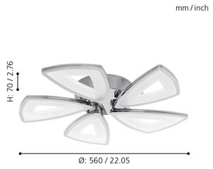 Eglo 95221 - LED stropní svítidlo AMONDE 5xLED/6W/230V
