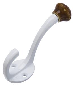 Kovový háček White / Brown