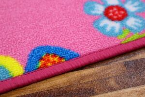 Vopi koberce Dětský kusový koberec Motýlek 5241 růžový - 200x200 cm