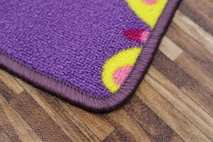 Vopi koberce Dětský kusový koberec Motýlek 5291 fialový - 200x200 cm
