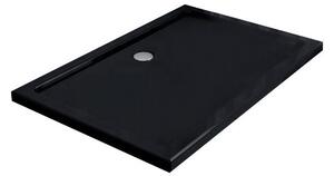 Sprchová vanička MEXEN SLIM černá, 100x80 cm + sifon