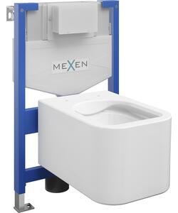 Mexen WC podomítkový set Felix XS-F stojan s WC mísou Elis, Bílá