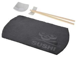 DekorStyle Servírovací sada na sushi šedá 4-dílná