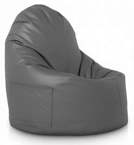 Sedací vak Primabag Porty ekokůže šedá TD15