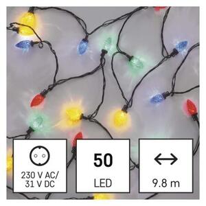 EMOS LED vánoční řetěz Bulbs 9,8 m vícebarevný