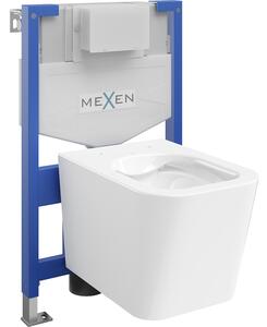 Mexen WC podomítkový set Felix XS-F stojan s WC mísou Teo, Bílá