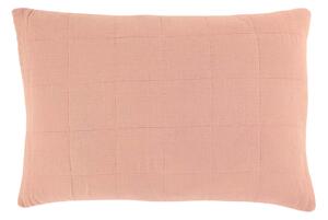 Prošívaný povlak na polštář Aix Vintage Coral Blush 60 × 40 cm
