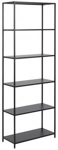 Actona Regál Newcastle 185 cm černý