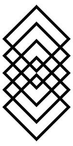 Wallity Nástěnná kovová dekorace GEOMETRY černá