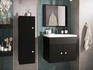 Koupelnový nábytek Hortens V, Sifon k umyvadlu: ne, Umyvadlo: ne, Barva: černá Mirjan24 5903211257292