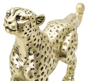 Leopardí socha LEOPARDO POINTS SEDUTO 33X7,7X19,5 cm