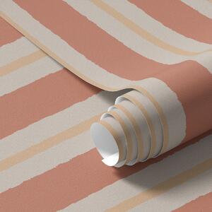 Tapety Světlé terakotové pruhy s béžovými akcenty, Tapety geometrie, Tapety pruhy, a00515 : uwalls.cz