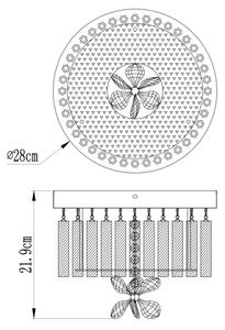 Globo 68397-12 - LED stropní svítidlo MATHILDA LED/12W/230V