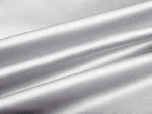 Biante Saténový oválný ubrus polyesterový Satén LUX-034 Světle stříbrný 100x140 cm