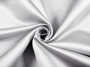 Biante Saténový oválný ubrus polyesterový Satén LUX-034 Světle stříbrný 100x140 cm