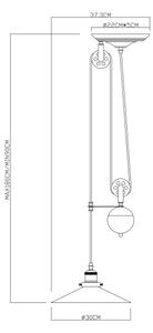Globo 15053 - Lustr LENIUS 1xE27/60W/230V